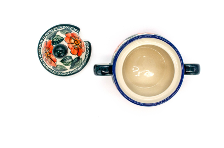 Zaharnita ceramica Flower Field, ceramica smaltuita, pictata manual, 350 ml [7]