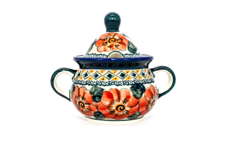 Zaharnita ceramica Flower Field, ceramica smaltuita, pictata manual, 350 ml [1]