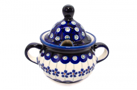 Zaharnita ceramica Floral Peacock ceramica smaltuita, pictata manual, 350 ml [1]