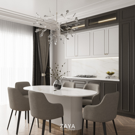 Mobilier Bucătărie - CAPPUCINO WHITE