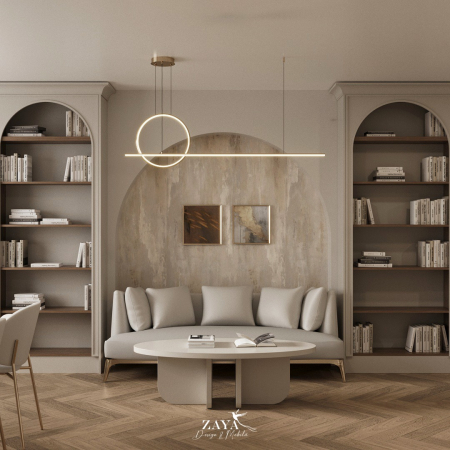 Mobilier - Bibliotecă - ANSAMBLU MOBILIER PENTRU CAMERA LECTURA