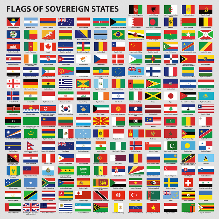 Tapet FLAGS OF SOVEREIGN STATES [2]