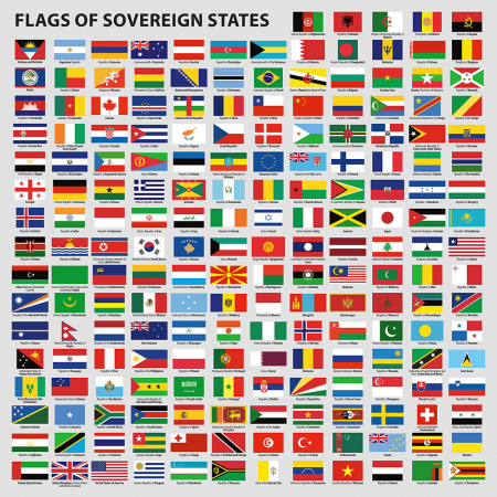 Tapet FLAGS OF SOVEREIGN STATES [1]