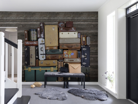 Tapet STACKED SUITCASES, HEAP [0]