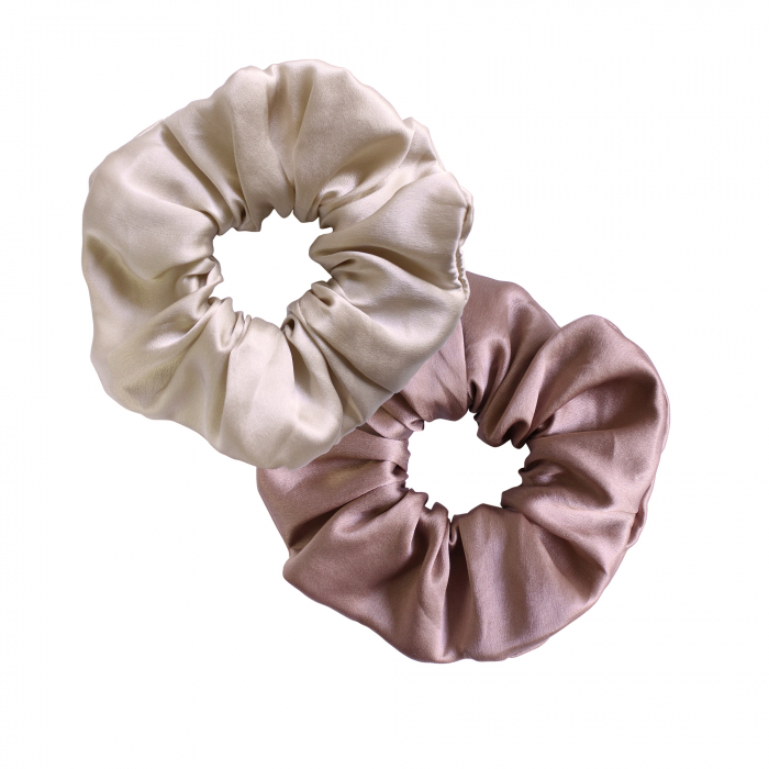 Accesoriu par SHI-NI HAIR din matase naturala Mulberry, Pink [9]