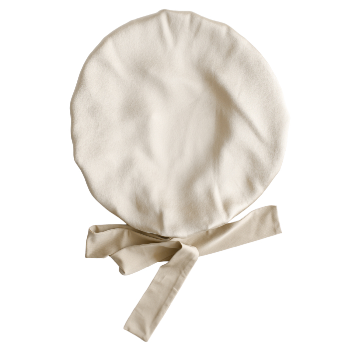 Bonetă din mătase Mulberry Sand – Zefir Alb [2]