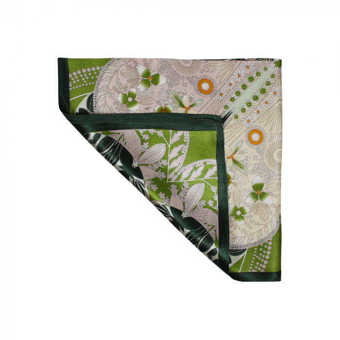 Eșarfă carré 53 cm / 53 cm, mătase naturală Mulberry Charmeuse – eșarfă elegantă de lux [1]