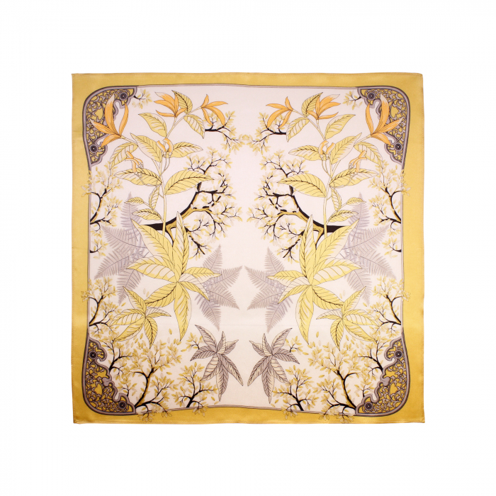Eșarfă carré 53 cm / 53 cm, mătase naturală Mulberry Charmeuse – eșarfă elegantă de lux [2]
