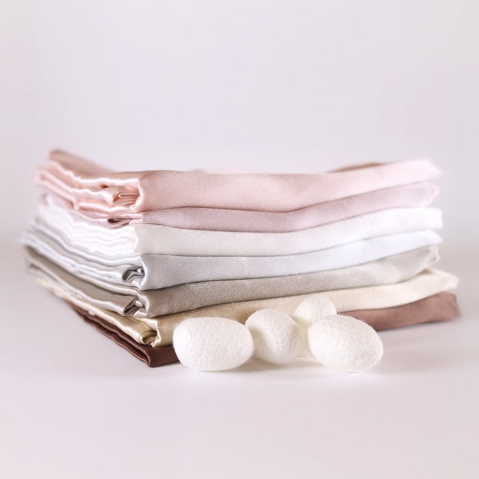 Fata perna matase naturala mulberry, 22 MM, 6A [8]