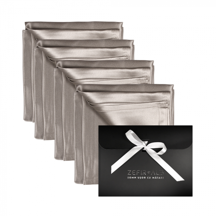 Set 4 fețe de pernă din mătase naturală Mulberry [1]