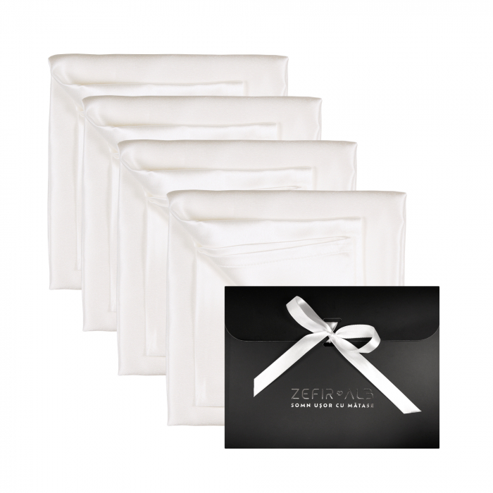 Set 4 fețe de pernă din mătase naturală Mulberry [1]