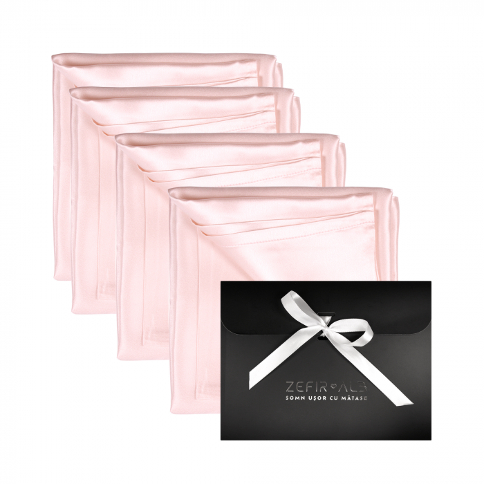 Set 4 fețe de pernă din mătase naturală Mulberry [1]