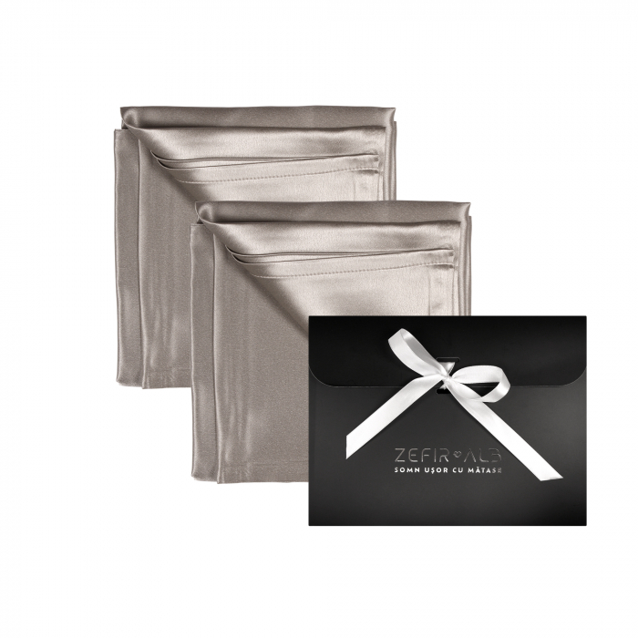 Set doua fete de perna din matase naturala mulberry [1]