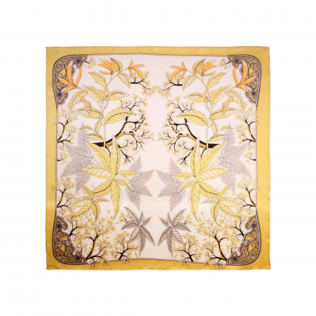 Eșarfă carré 53 cm / 53 cm, mătase naturală Mulberry Charmeuse – eșarfă elegantă de lux [1]