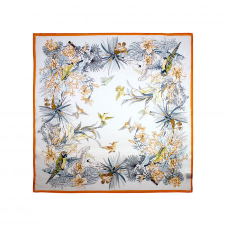 Eșarfă carré 53 cm / 53 cm, mătase naturală Mulberry Charmeuse – eșarfă elegantă de lux [1]