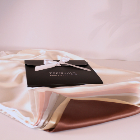 Fata perna matase naturala mulberry, 22 MM, 6A [6]