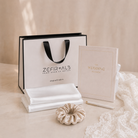 Set Cadou Bride-to-Be – mătase și Wedding Planner personalizat [0]