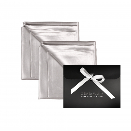 Set doua fete de perna din matase naturala mulberry