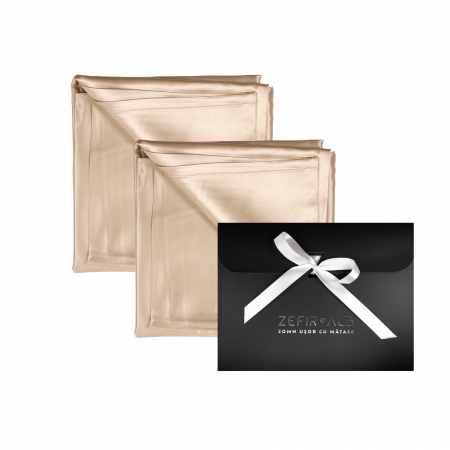 Set doua fete de perna din matase naturala mulberry