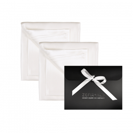 Set doua fete de perna din matase naturala mulberry