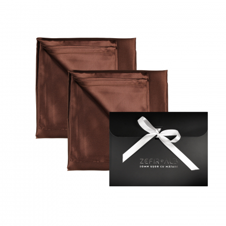 Set doua fete de perna din matase naturala mulberry