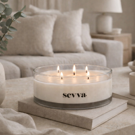 Lumânare Sevva Elegant mare din soia în vas de sticlă [2]