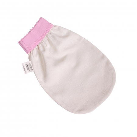 Exfoliere blanda cu matase bruta - Manusa din matase bruta Mulberry 100%