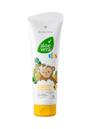 Aloe Via Kids 3in1 Gel de duş, şampon, balsam