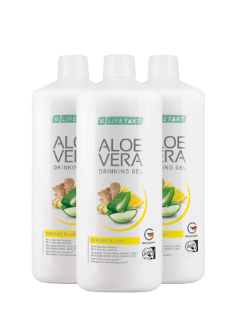 Set 3 bucăți Gel de băut Aloe Vera Immune Plus + CADOU MicroSilver Plus Gel pentru mâini