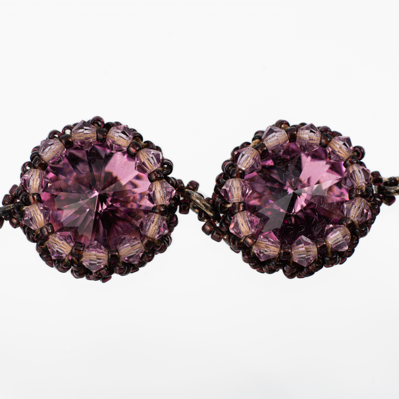 Bratara argint cristale Austria ametist margele japoneze [2]