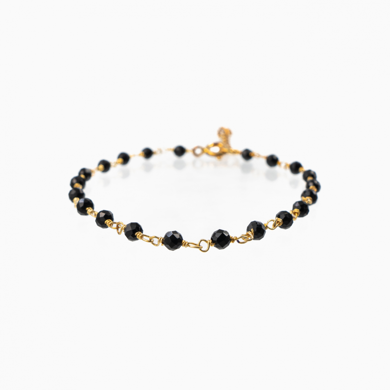 Bratara argint pietre semipretioase microfatetate spinel 3 mm  lungime 17-21 cm [1]