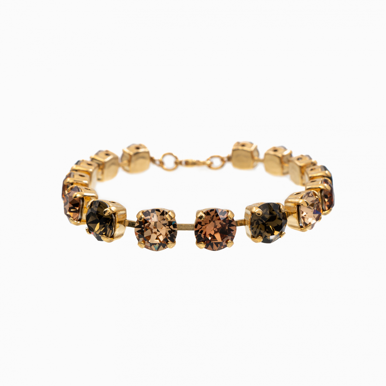 Bratara cristale Austria, mix culori light colorado topaz, golden topaz, light topaz,  smoky quartz [1]