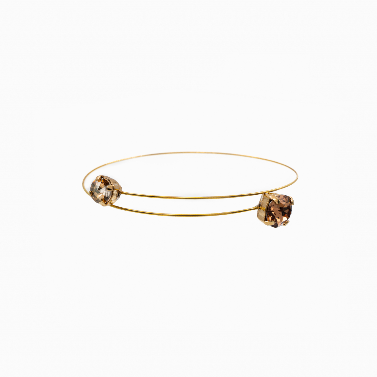 Bratara cristale SW Austria light smoked topaz, golden shadow [1]