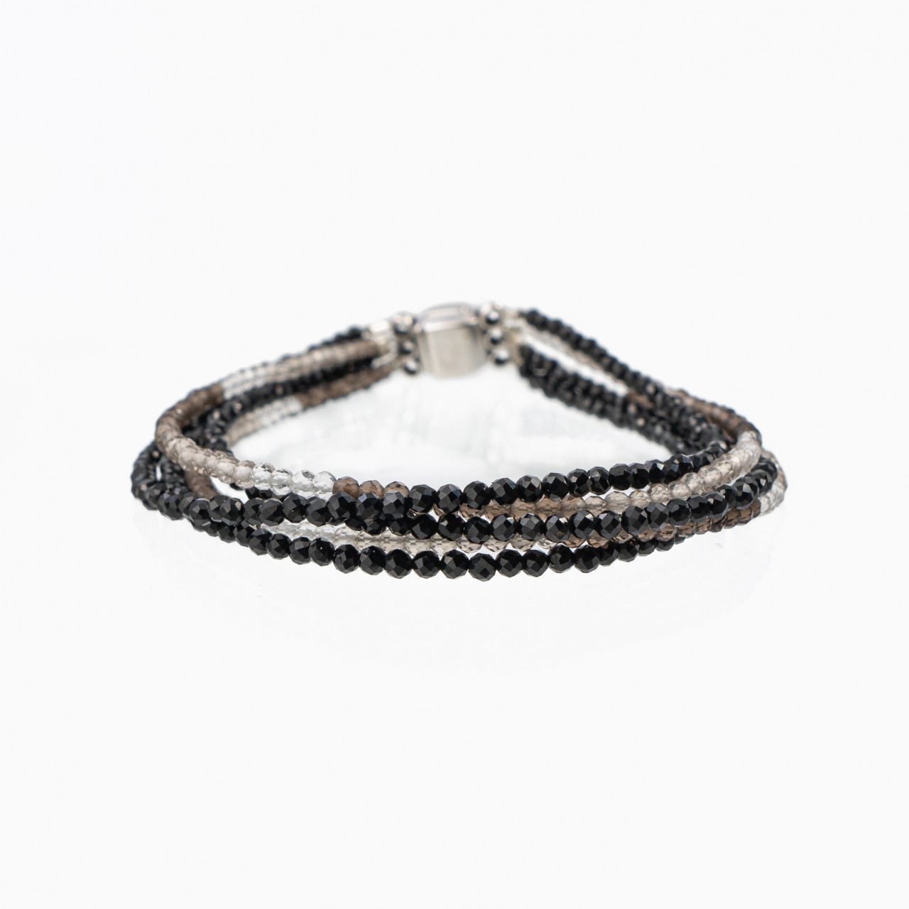 Bratara pietre semipretioase spinel microfatetate de 2.5 mm multisir 5 randuri  lungime 18,5 cm [1]