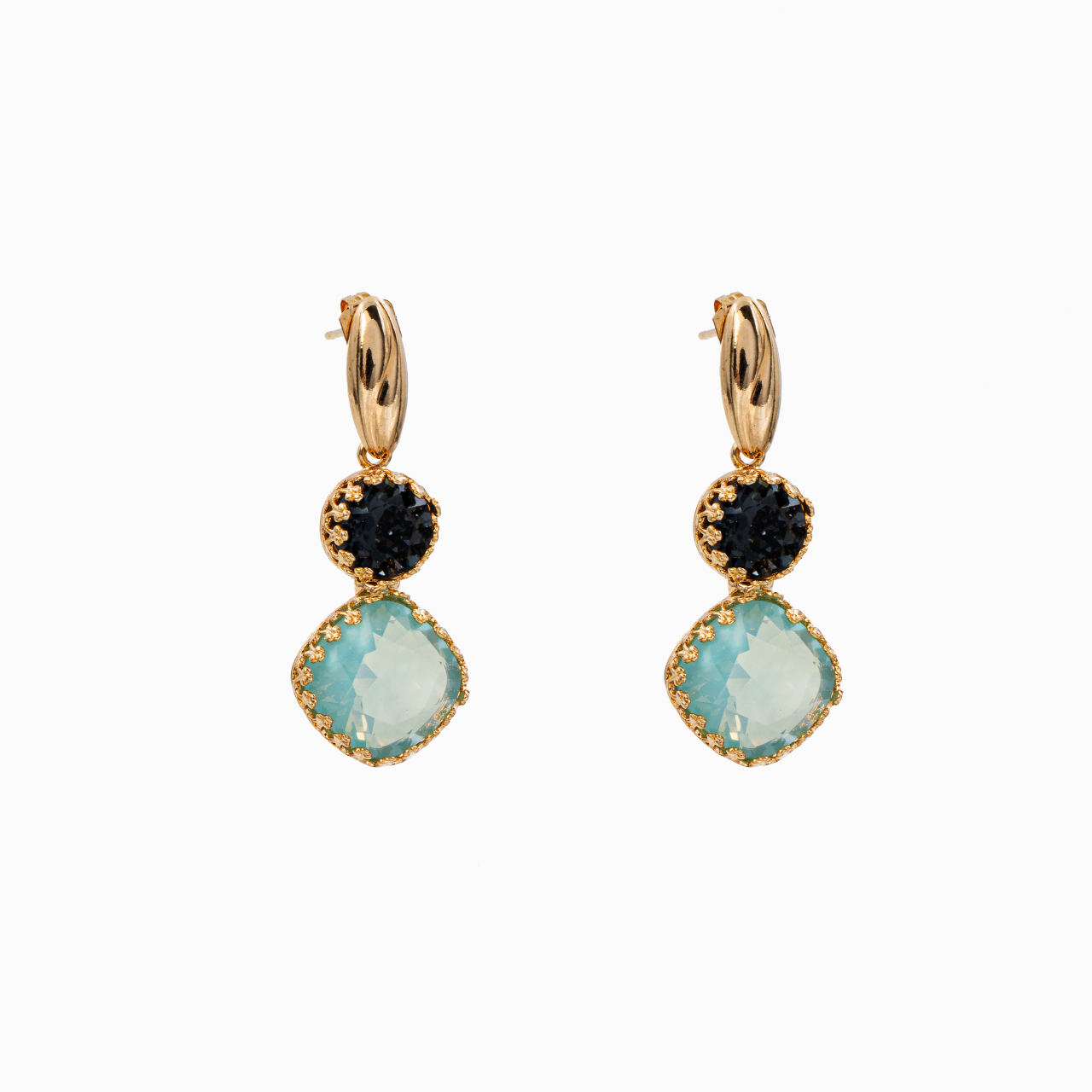 Cercei cristale Austria montana blue, pacific opal [1]
