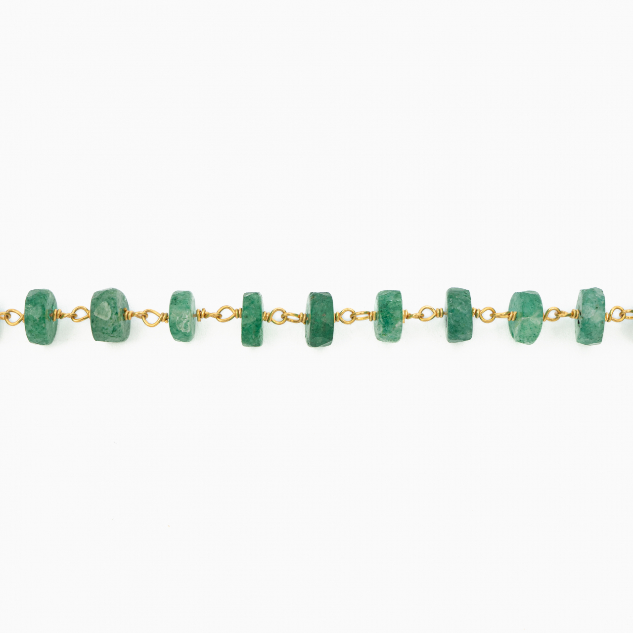 Colier argint pietre semipretioase microfatetate onix verde 6.5mm  lungime 42 cm [2]