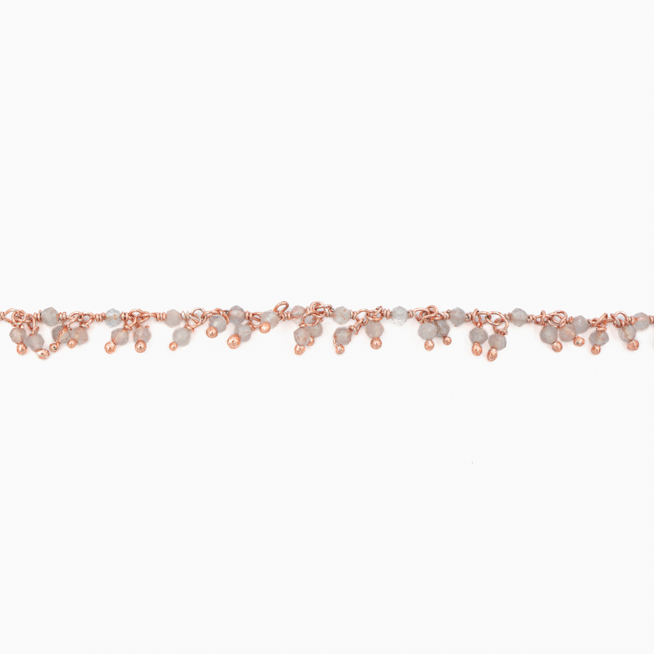 Colier argint pietre semipretioase piatra lunii microfatetat 2.5 mm lungime 42 cm [2]