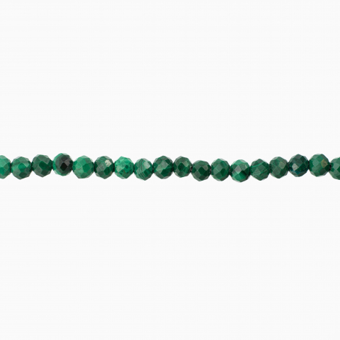 Bratara argint pietre semipretioase microfatetate malachit 2 mm lungime 16-19 cm [1]