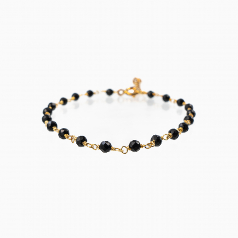 Bratari dama - Bratara argint pietre semipretioase microfatetate spinel 3 mm  lungime 17-21 cm