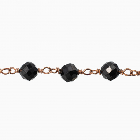 Bratara argint pietre semipretioase microfatetate spinel 4 mm  lungime 16-18 cm [1]
