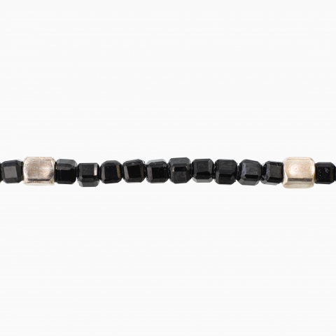 Bratara argint spinel cubulete de 2 mm lungime 17-20 cm [3]