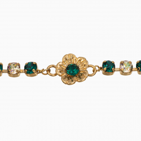 Bratara cristale Austria emerald si alb shimmer [1]