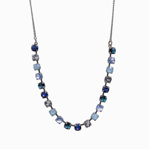 Coliere dama - Bratara cristale Austria, mix culori crystal, black diamond, pacific opal, light sapphire