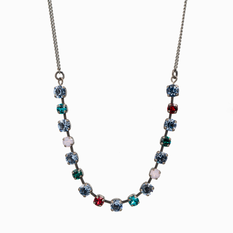 Coliere dama - Bratara cristale Austria, mix culori, rose opal, light sapphire,  turquoise, siam
