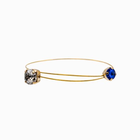Colectia Crystals - Bratara cristale SW Austria crystal clear, royal blue