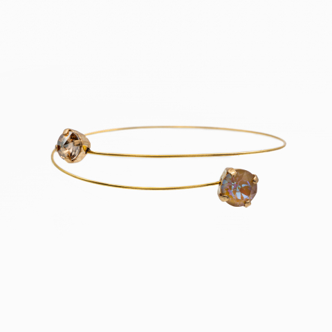 Colectia Crystals - Bratara cristale SW Austria ivory cream, golden shadow