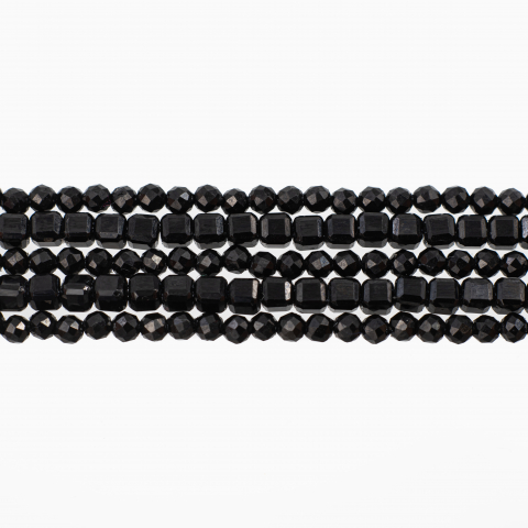 Bratara pietre semipretioase spinel microfatetat si spinel cubulete de 3 mm multisir 5 randuri  lungime 18,5 cm [1]