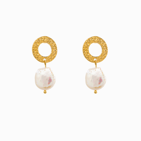 Colectia Pure Pearls - Cercei perla de cultura banut 13 mm