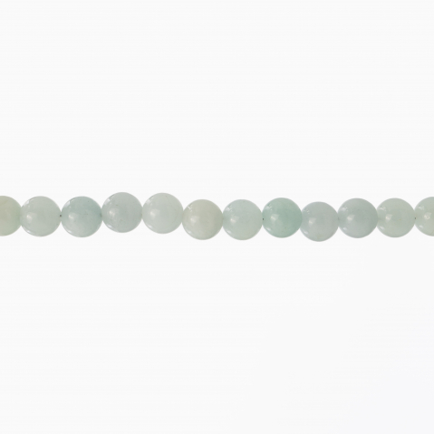 Colier argint pietre semipretioase acvamarin 6 mm lungime 42 cm [2]