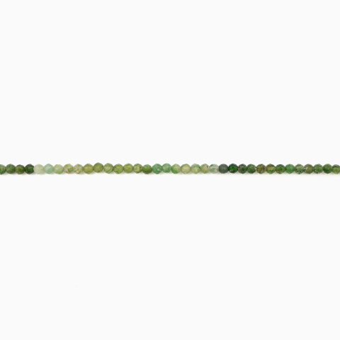 Colier argint pietre semipretioase microfatetate de 2 mm din Cromdiopsid in degrade [1]